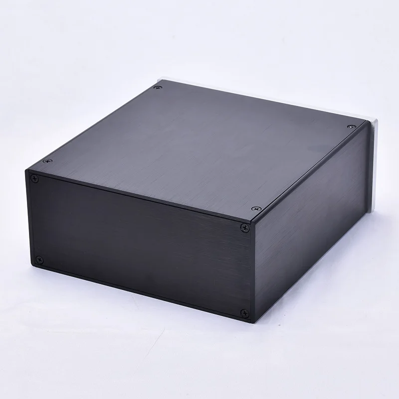 Chasis de amplificador de potencia de 219,5x90x228mm, todo aluminio, se puede utilizar para preamplificador, carcasa de amplificador de audio Diy