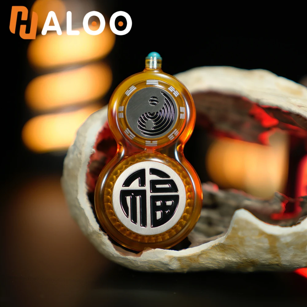 

Игрушка-антистресс HALOOPLAYER EDC Universe Gourd Ratchet Fidget Spinner, сенсорная игрушка для взрослых из нержавеющей стали