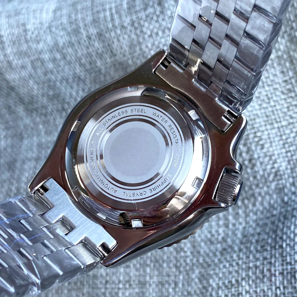 20ATM 41มม.Tandorio Jubilee สร้อยข้อมือสีฟ้าสีเขียวสีดำ Dial Super Luminous NH35A ดำน้ำอัตโนมัตินาฬิกาผู้ชาย