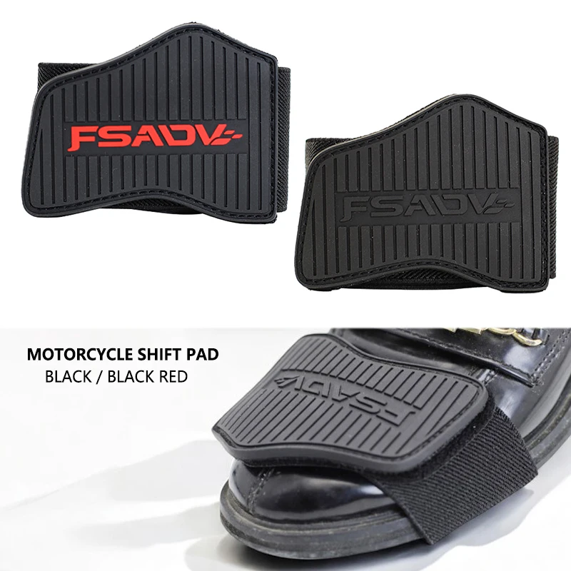 FSADV Motorcycle Shoes Protection Gear Shift Pad Anti-skid Adjustable Shifter Shoe Cover Durable Lightweight Boot Protector