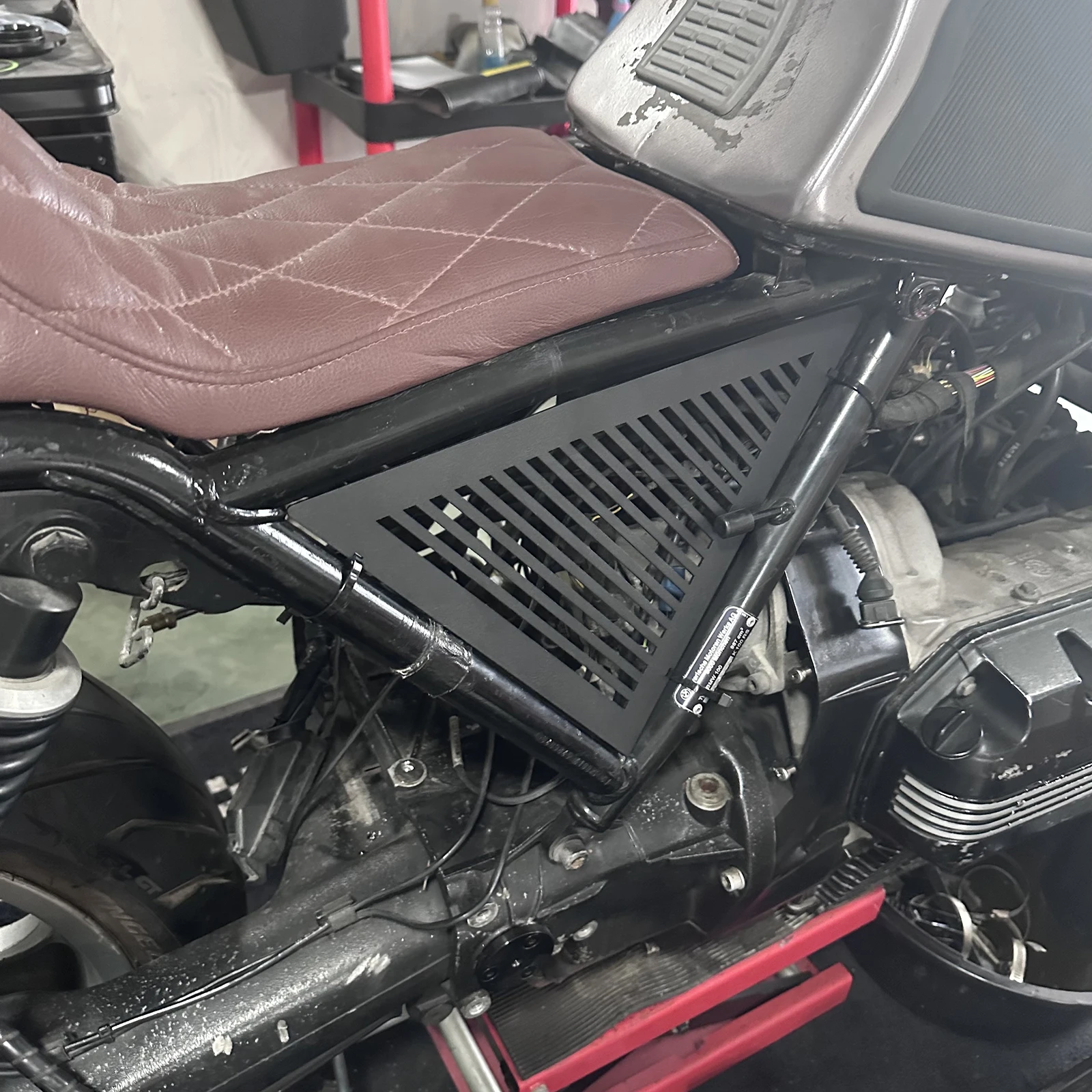 Cafe Racer K Serie For BMW K100 K100RS K75 K75RS Side Panel Side Cowl Fairing Motorcycle Frame Guard Protector Airbox Covers view 4