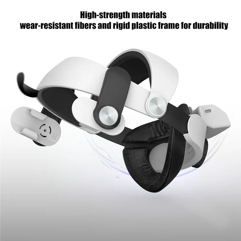 Phile-head cinta para meta/quest 3s 6000mah bateria destacável carregamento all-round redução de peso vr acessórios