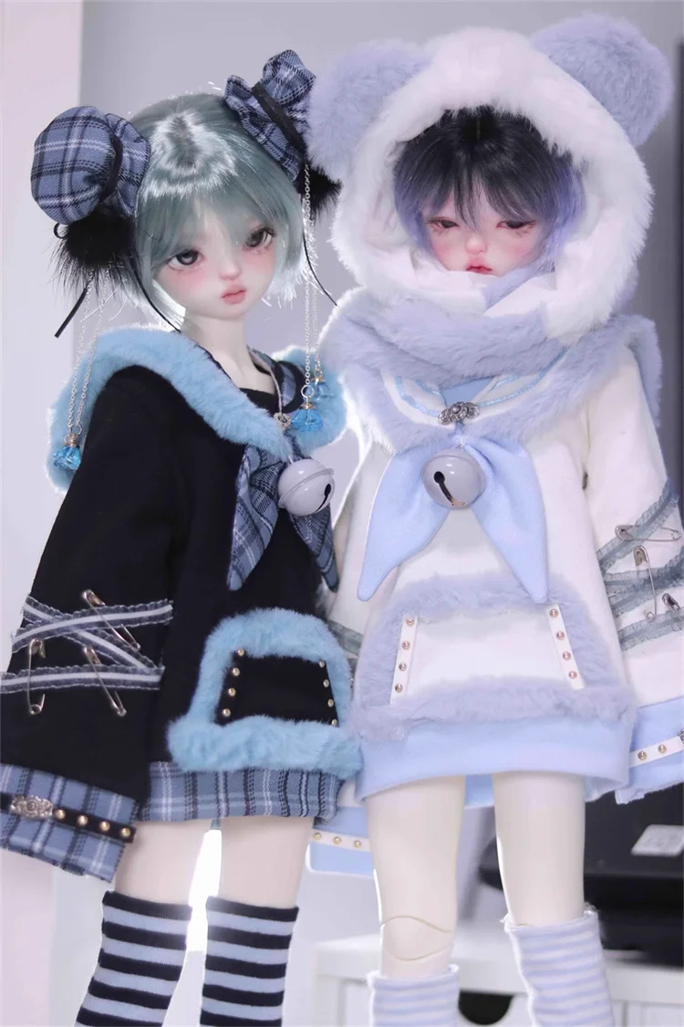 BJD Doll Clothes For 1/4 Winter Outfit MDD MSD Sweater Socks Dolls Clothing Accessories (Excluding Dolls)