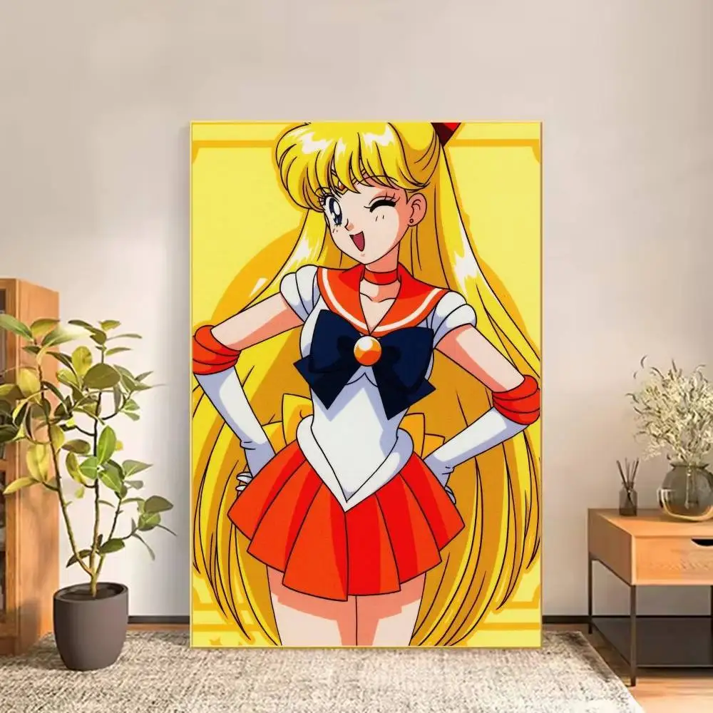 M-Minako Aino S-Sailor Moon Poster Versatile HD Waterproof Wall Art Self-Adhesive Decor for Any Space Ideal Gift