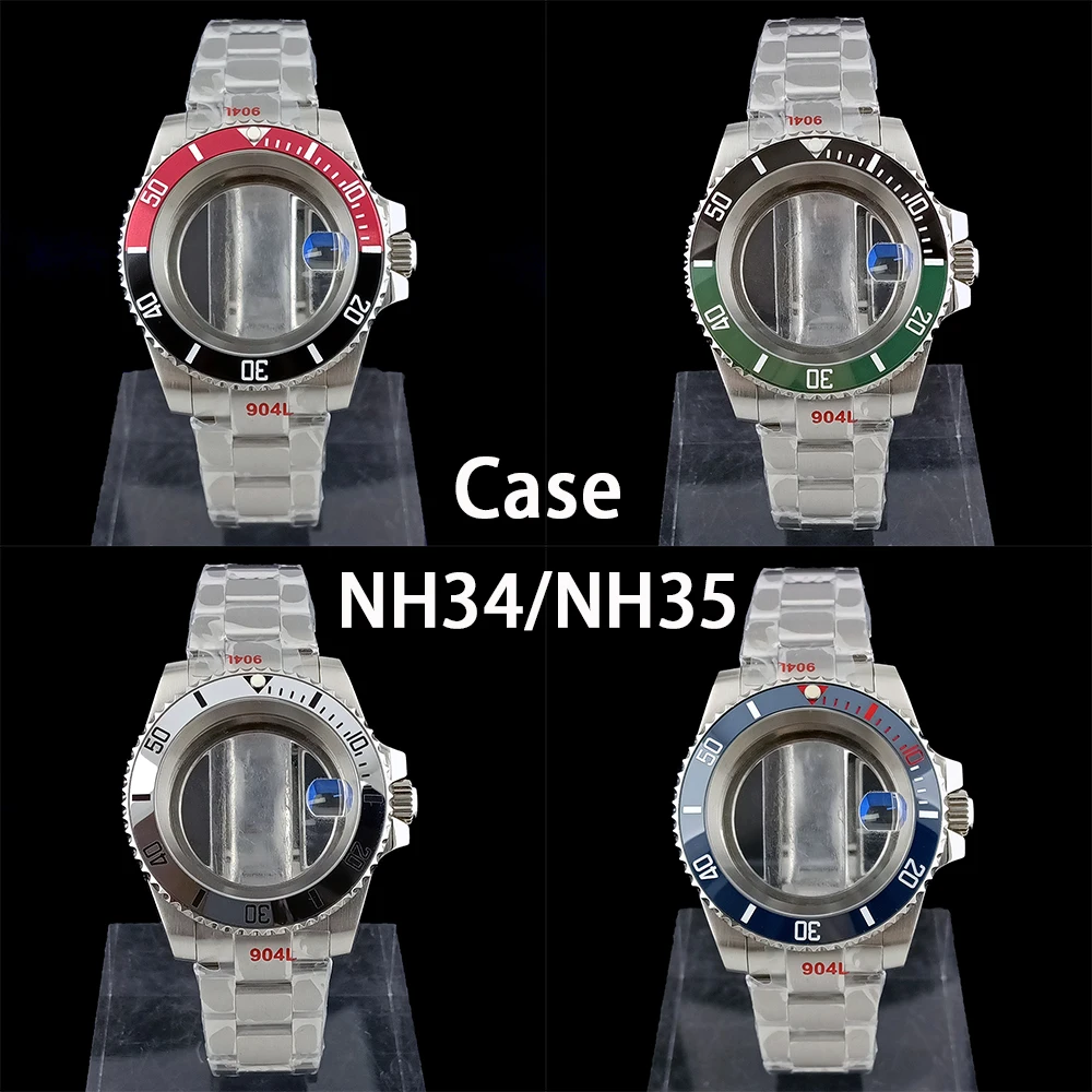 

NH35 case NH34 case men's watch 40.8mm stainless steel case sapphire glass suitable for NH35/NH34 movement watch accessories