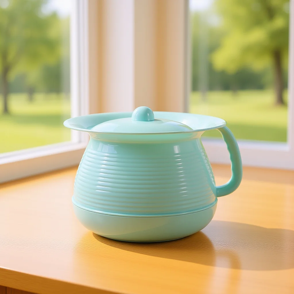 

Children Chamber Pot Premium Thick Plastic Spill-Proof Lid for Home Hotel Elderly Kids Disabled Night Use Bed Pan Portable