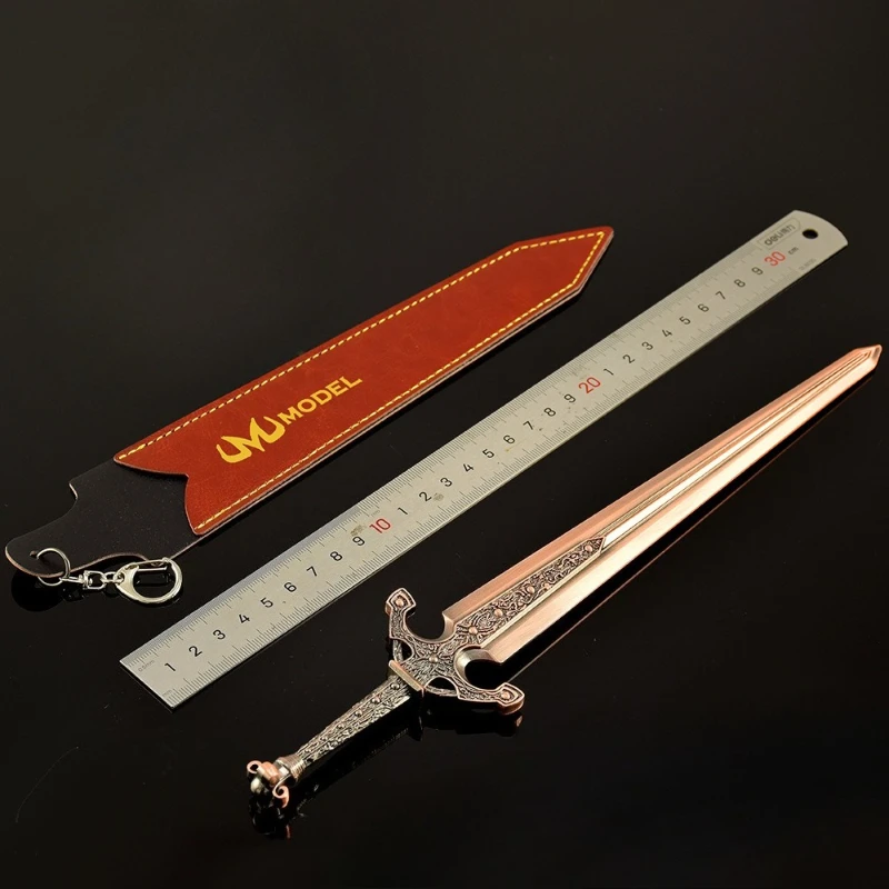 30 cm Eldenn Ordovis's Greatsword Armi modello Versione in pelle Periferiche di gioco Katana Spada giocattolo Ornamenti per il desktop Regali per ragazzi