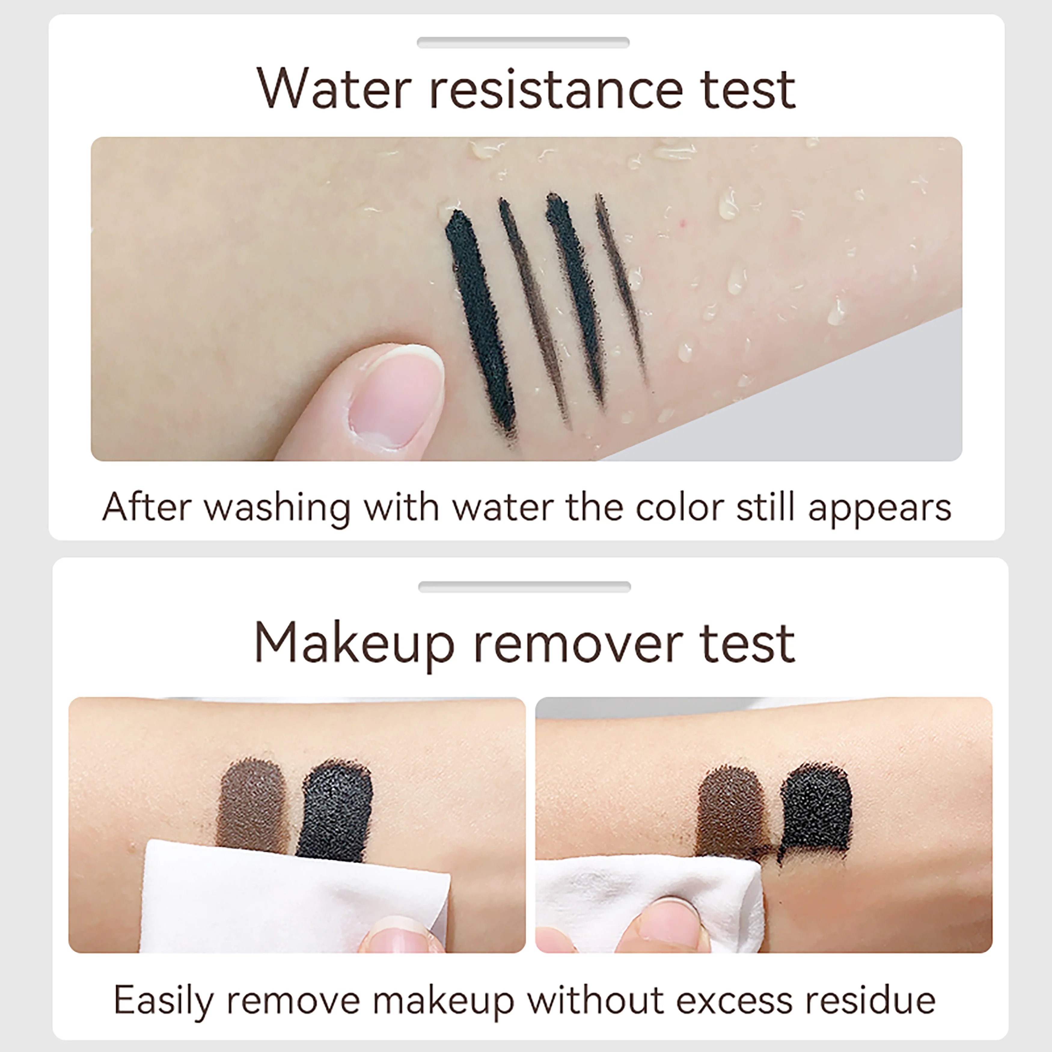 كحل NOVO مقاوم للماء والعرق وسريع الجفاف في تركيبة حريرية ناعمة للحواجب والعيون ذات المظهر الطبيعي. #4