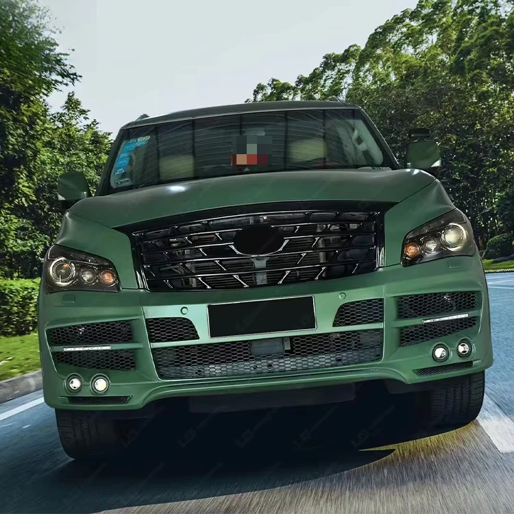 High Quality PP Material Body Kit for Infiniti QX56 Wide Style  Front Rear Car Bumpers Exhaust Tips Grills Foglight  Bodykit