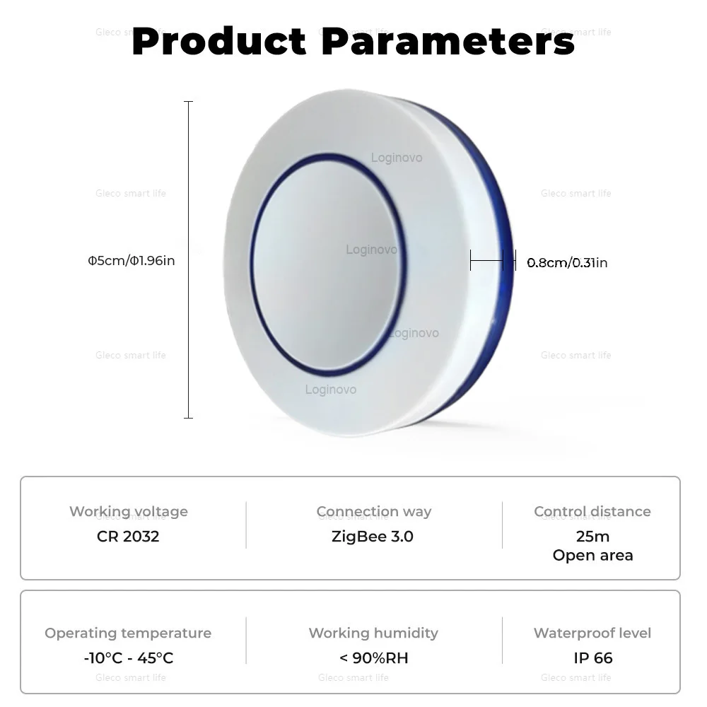 Tuya Zigbee Button Wireless Smart Scene Switch Automation Scenario Controller Smart Gadgets Required Smart Life Zigbee Gateway