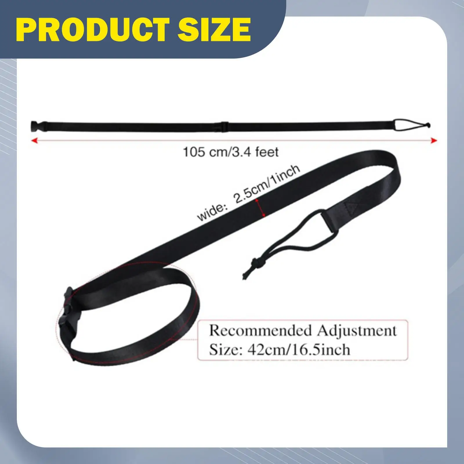 مقود على الجليد، جزء لوح تزلج مريح من البوليستر مع حزام ربط بإبزيم للرياضة والرجال والنساء في الشتاء خارج البالغين والأطفال #6