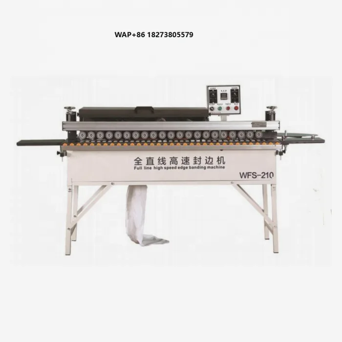 Small Fully Linear High Speed Edge Banding Machine Automatic Wooden Board Straight Line Edge Bander Woodworking Machinery