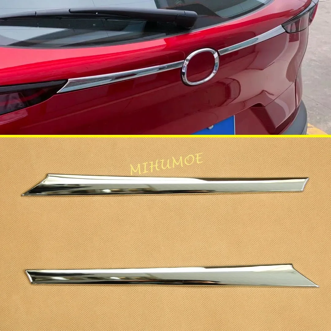 Chrome Rear Tail Trunk Wing Lid Cover Trim For Mazda CX30 CX-30 DM 2020 2021 2022 2023 2024 Car Exterior Molding Accessories