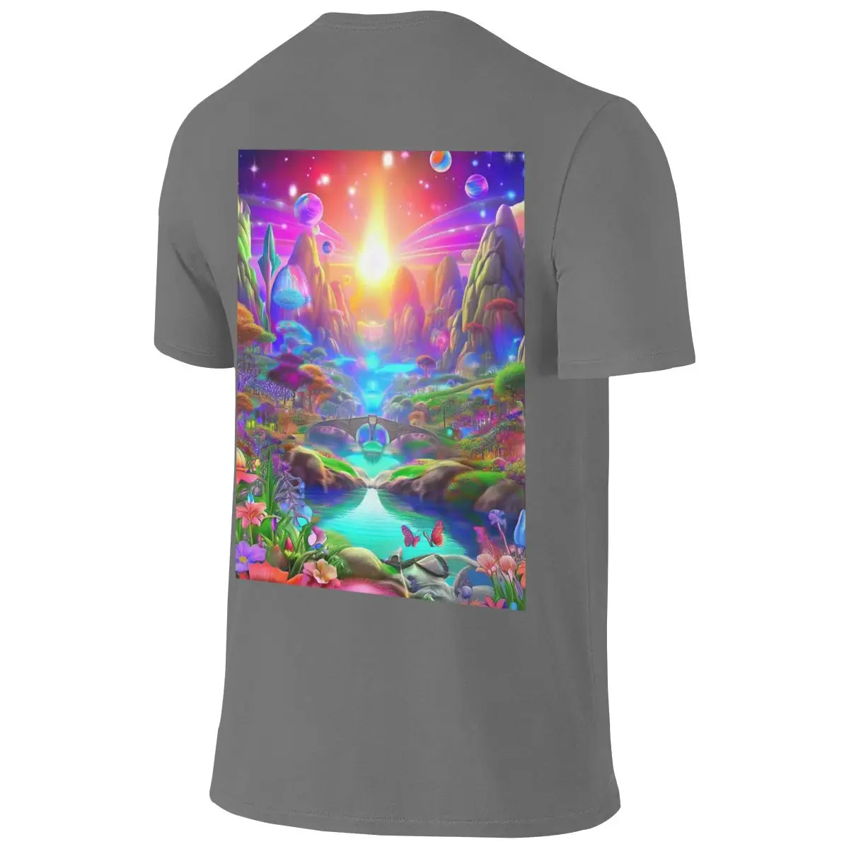 Rune Magic - Fantasy Designs Travel Reversible T-shirt Artistic Boy Versatile Outerwear T-shirt