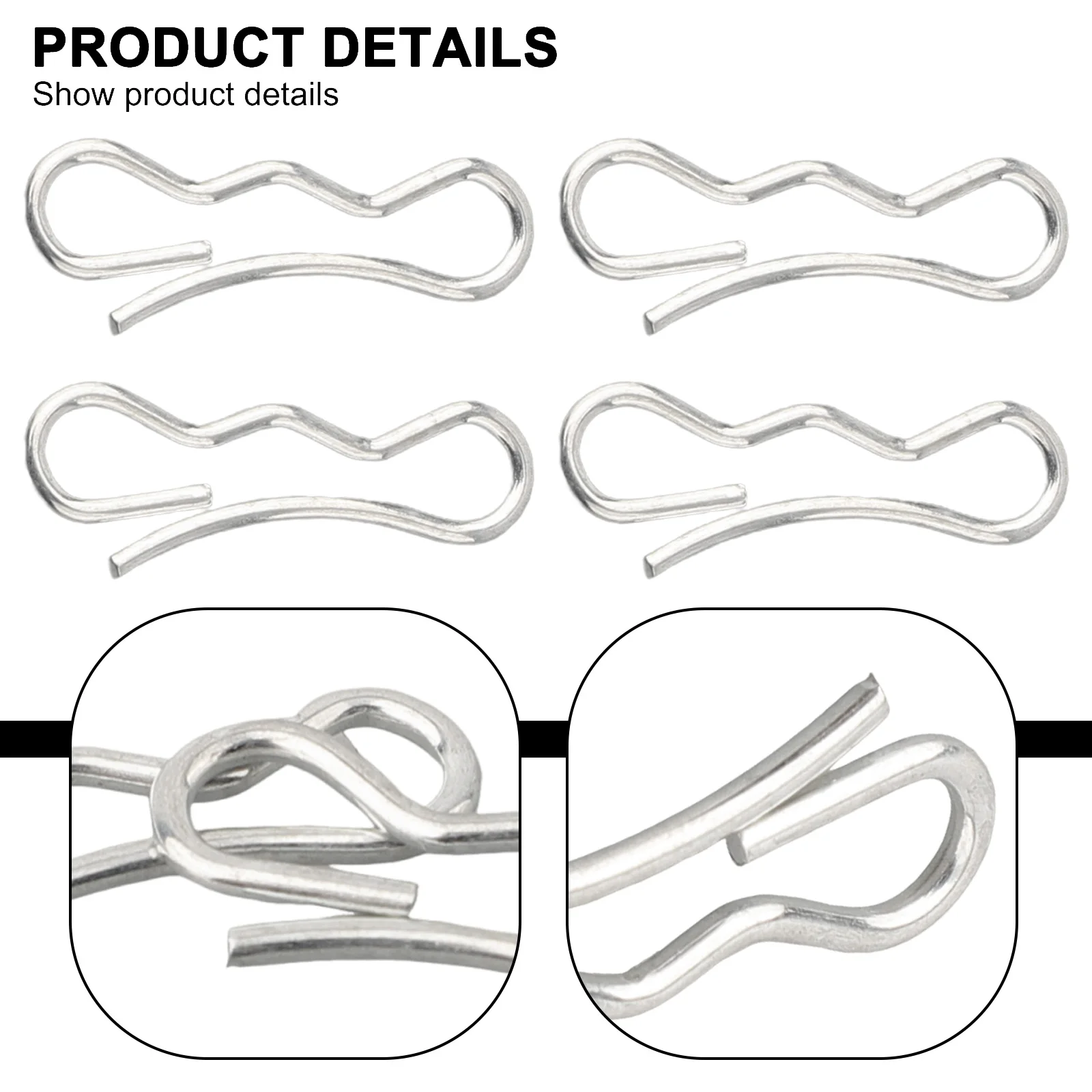 714-04040 Cotter Pin Pack Of 8 Cotter Pins Automotive Easy To Insert High-quality Materials Reliable Connection
