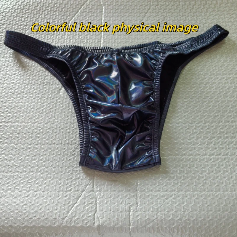 Shiny Sexy Mens Underwear Men's Bodybuilding Competition Trunks Posing Fitness Suit view 6