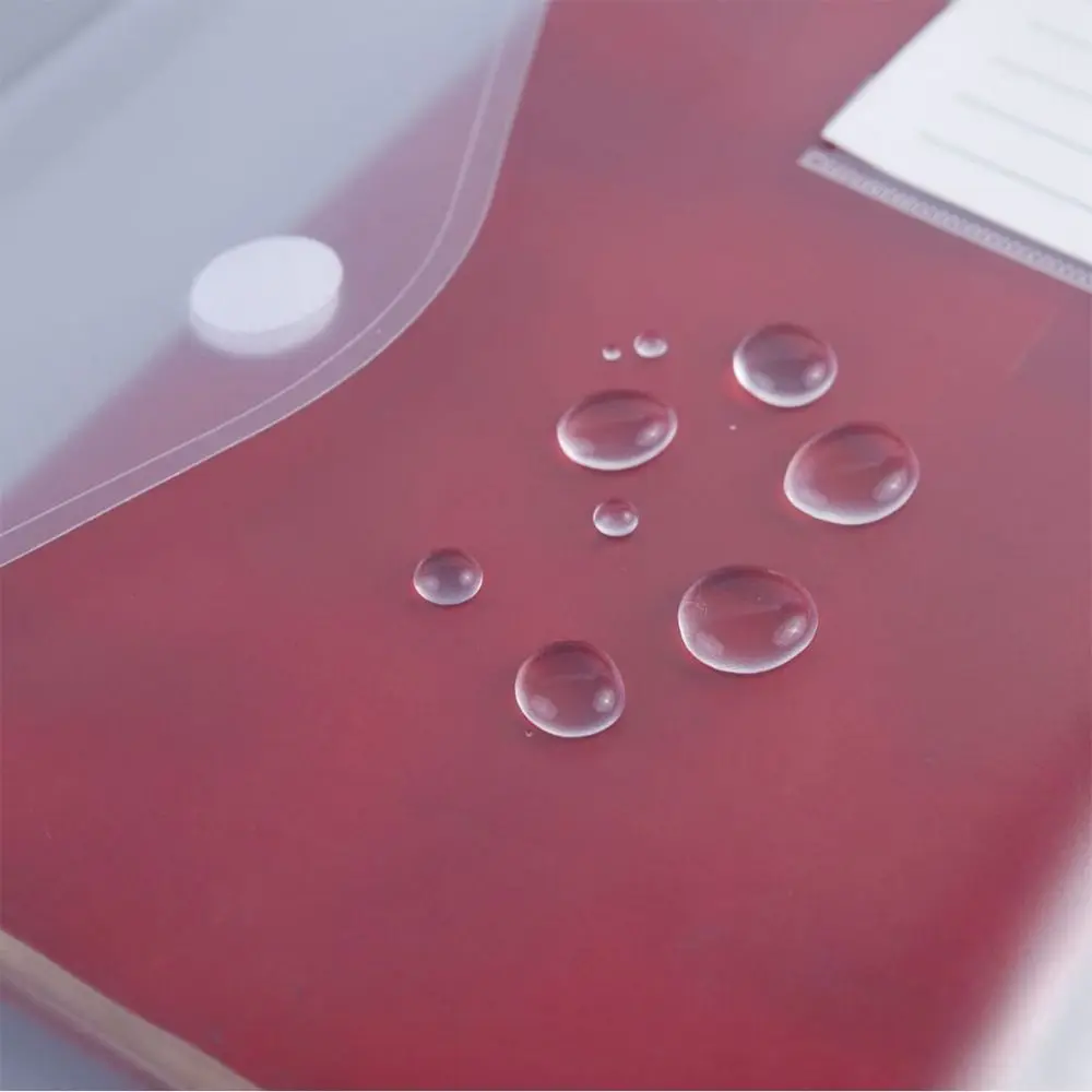 Thickened A4/A5/A7/A8 File Folder Waterproof Plastic File Bag Transparent Card Paper File Holder Gift