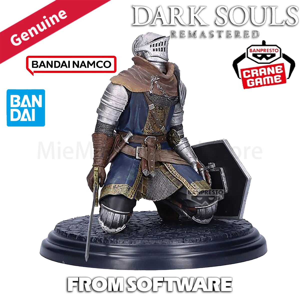 Original Bandai Prepintado Banpresto Dark Souls Oscar Astora No Joukyuu Kishi H = 120mm figura de juego Kit de decoración de garaje