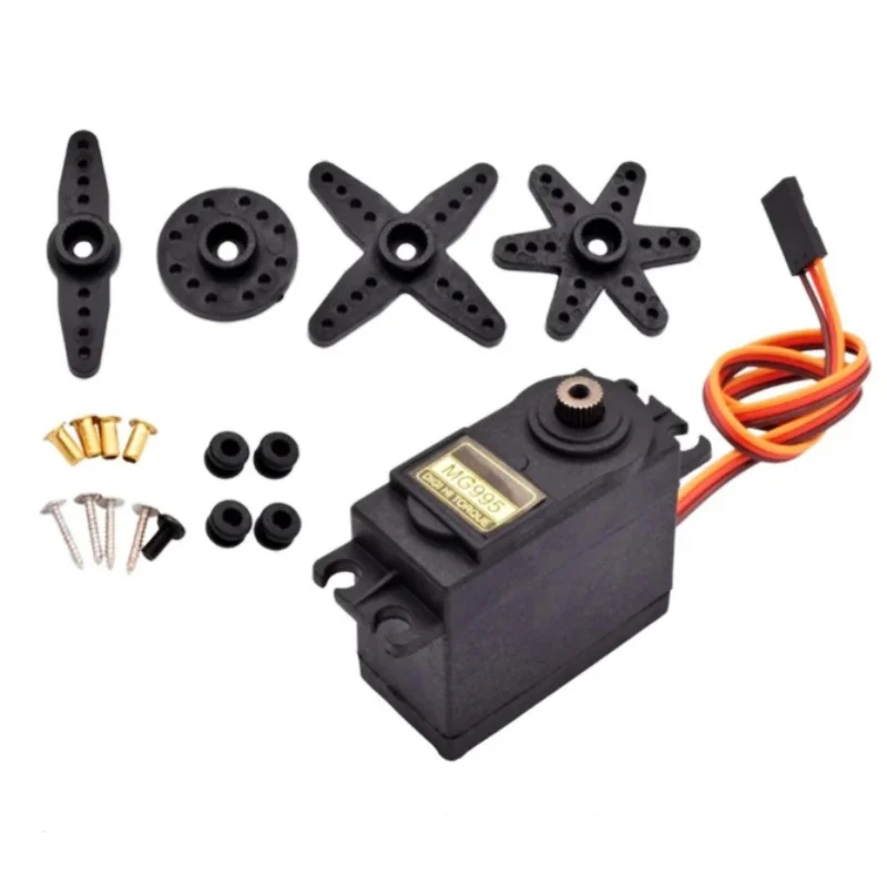 MG995 180 360 Arduino Metal Gear 995 RC coche servomotor de torsión de alta velocidad Servomotor juguetes camión Robot helicóptero avión DIY