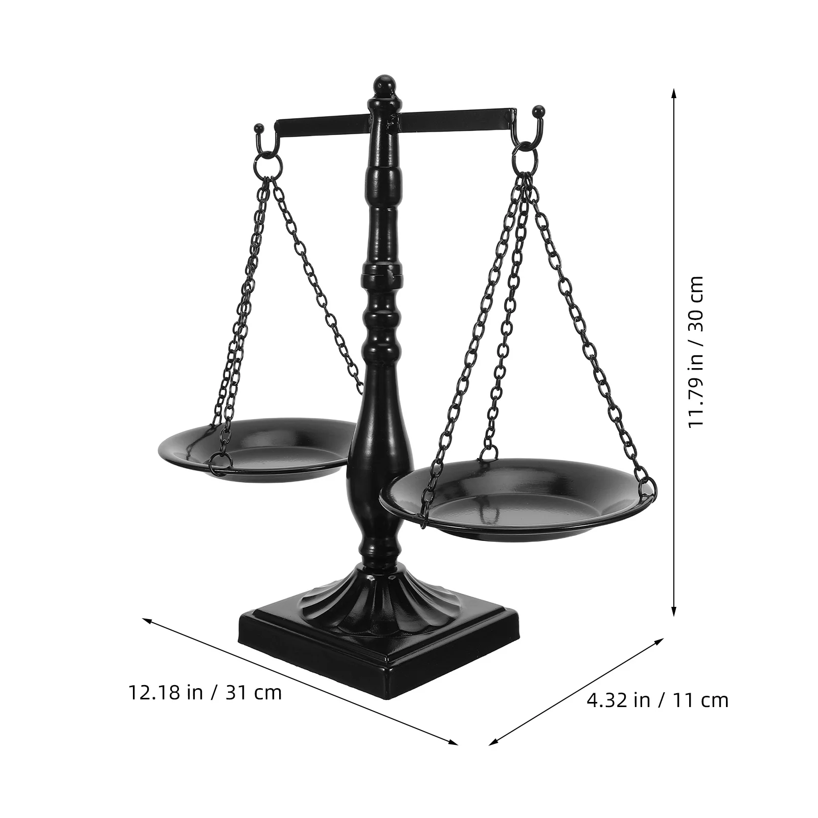 Vintage Metal Libra Scale Decor Wrought Iron Balance Ornament For Office Home Library Justice Symbol Statue Weighing