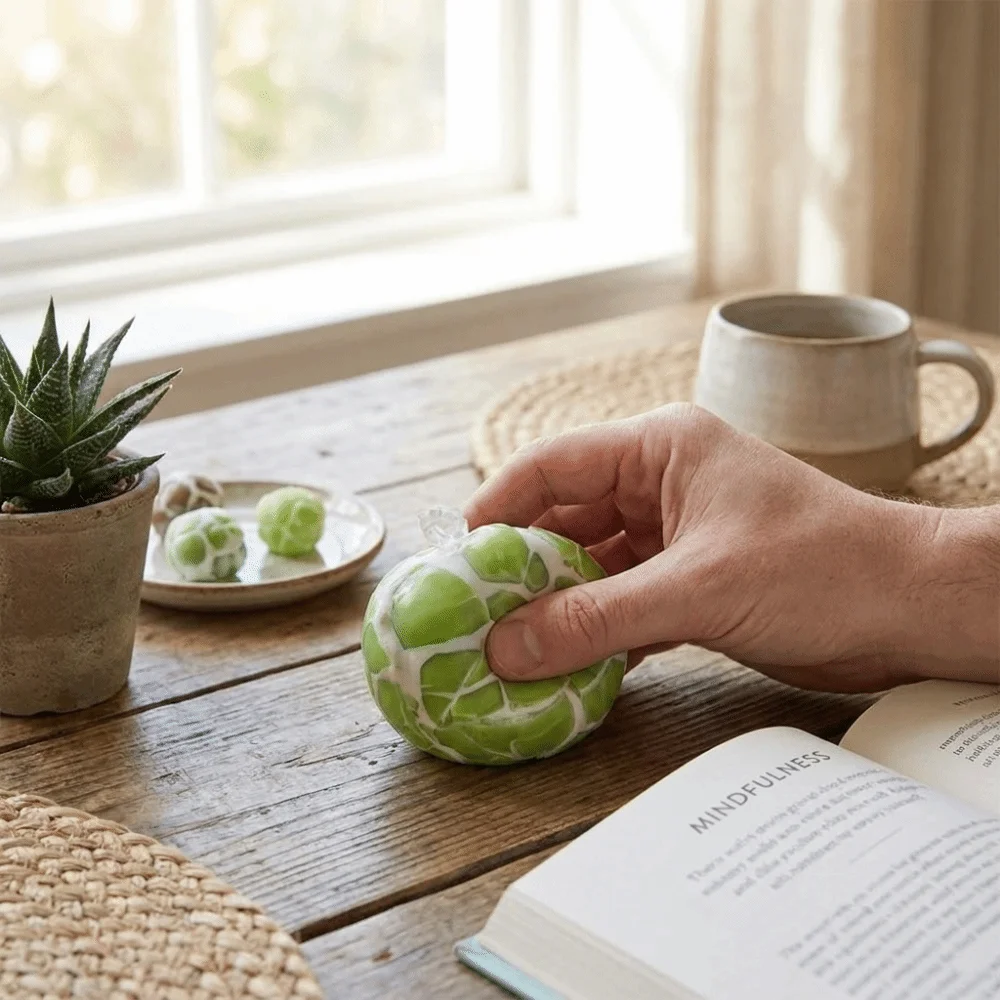 Adults Slow Rebound Stress Balls Soft Outer Layer Wax Skin Fidget Quiet Design Twisted Design squishy Quiet Playing