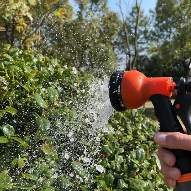 Home Irrigation Spray High-Pressure Garden Spray Gun Set Garden Watering Ground Car Wash Sprinkler Adjustable Car Wash Water Gun
