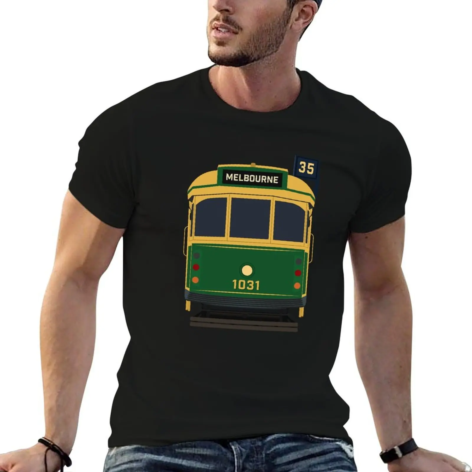 Melbourne Tram, W-Class Front View T-Shirt graphic t shirts designer shirts mens graphic t-shirts hip hop