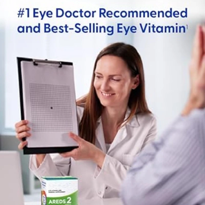 

AREDS 2 Eye Vitamins,Lutein and Zeaxanthin Supplement for Adult with Vitamin C Vitamin E Zinc and Copper Gluten Free120 Softgels