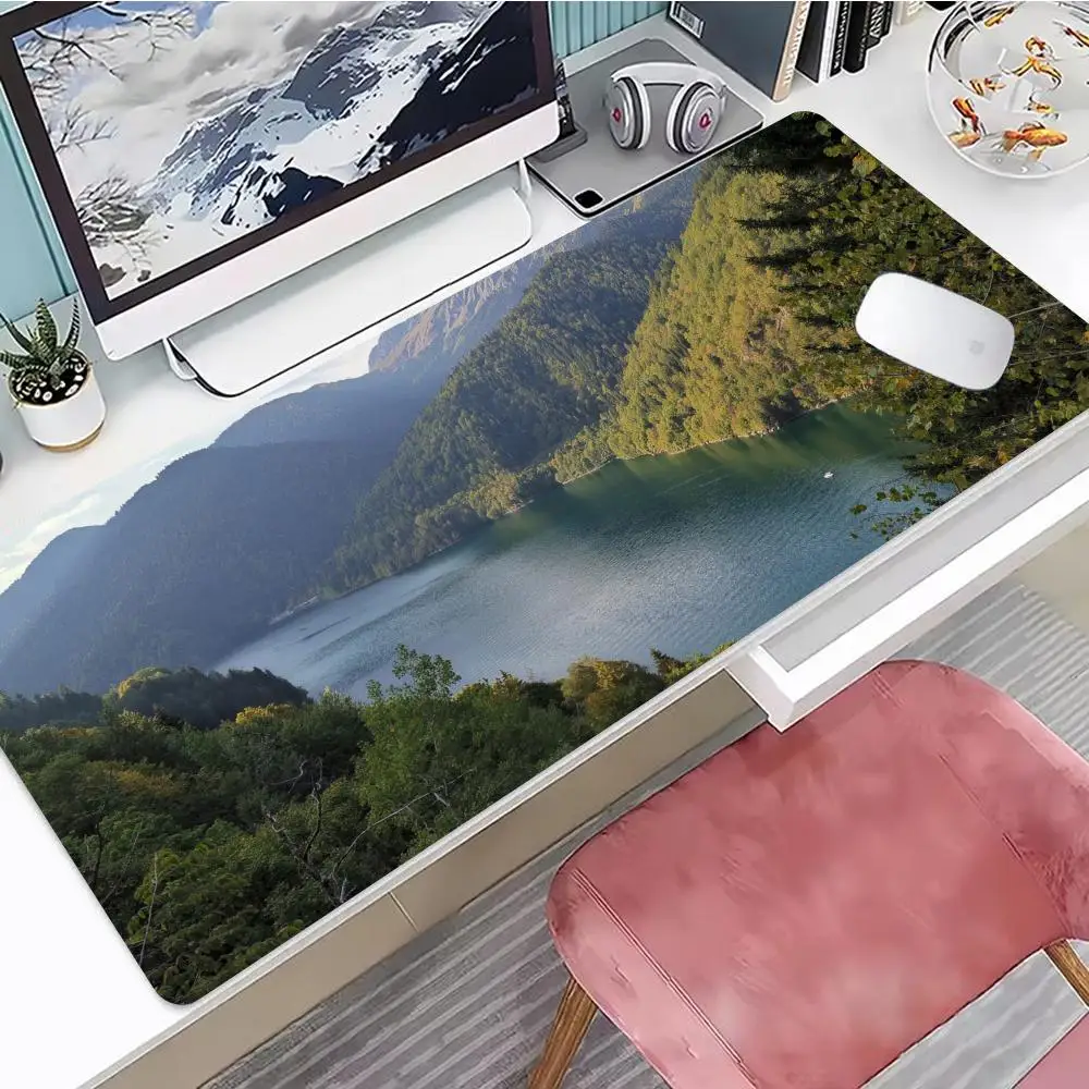 

Green Montains And Clear Rivers Mouse Pad Gaming Mouse Pad, Mouse Pad with Edges and Non-Slip Rubber Base, Extended Mouse Pad