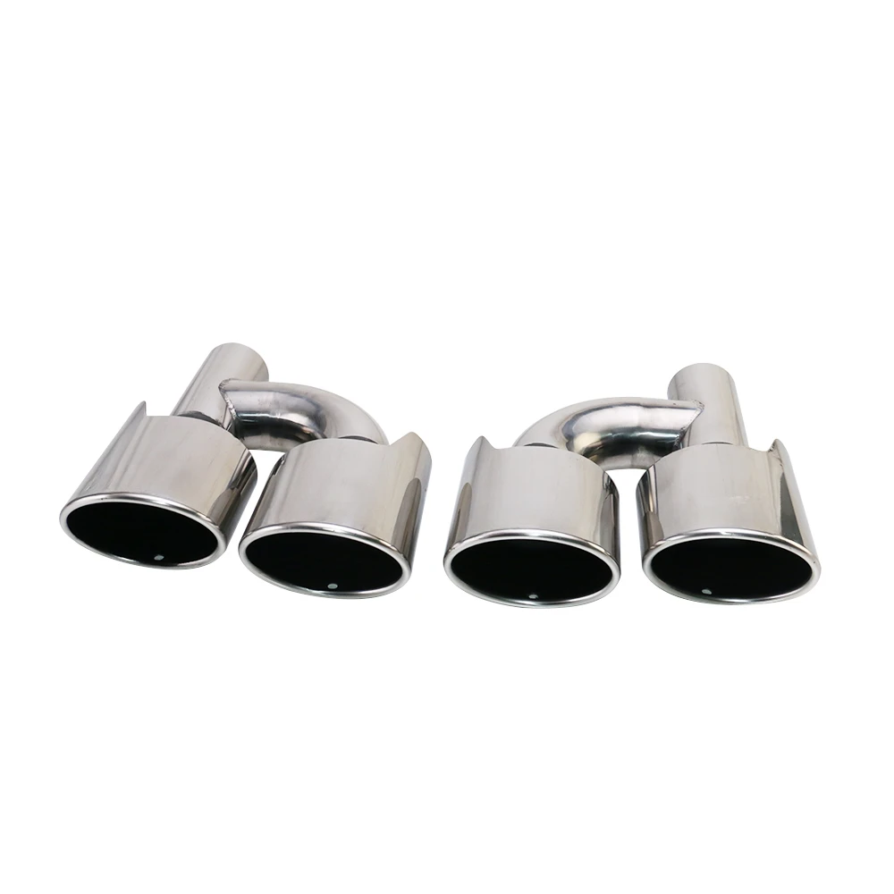 Universal Car dual exhaust tail Pipe 57mm Car auto muffler tips Stainless Steel Car Accessories