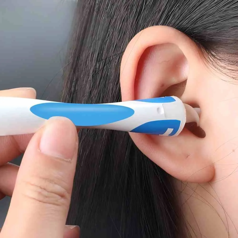 Rotary Spiral Silicone Ear Digging Tool 360 Degree All Round Ear Cleaner Portable Ear Wax Removal Scoop Gentle Non Irritating