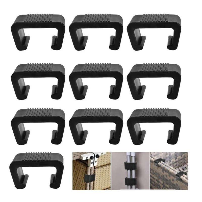 Garden Furniture Connectors Anti Deformed Rattan Furniture Clips 8pcs Outdoor Sofa Plastic Clamps Wicker Chair Fasteners 87HA