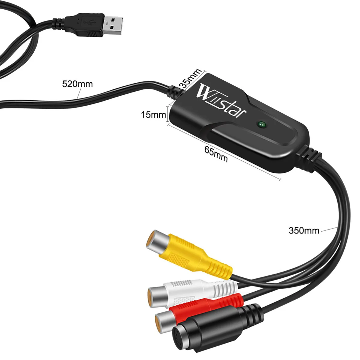 محول VHS إلى رقمي، جهاز بطاقة التقاط الفيديو، محول VHS VCR Hi8 Mini DV إلى Mac الرقمي لكاميرا الفيديو ومشغل شريط تلفزيون الكمبيوتر #2