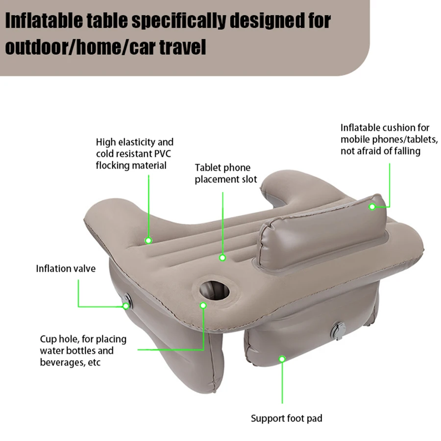 Portable computer desk, reading desk, leisure and entertainment desk, inflatable computer desk, home office desk