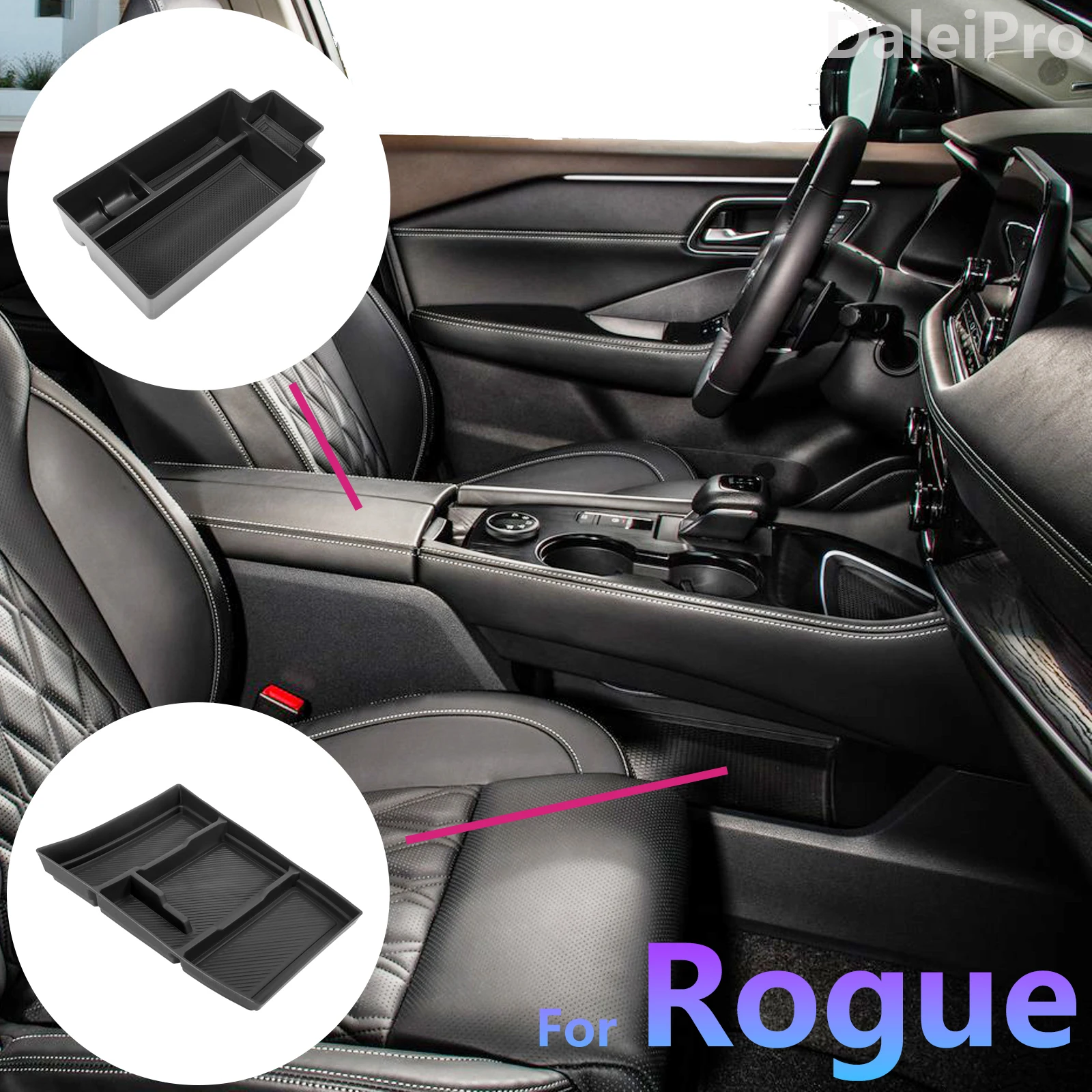 Nissan Rogue 2021-2025 Armrest Storage Box