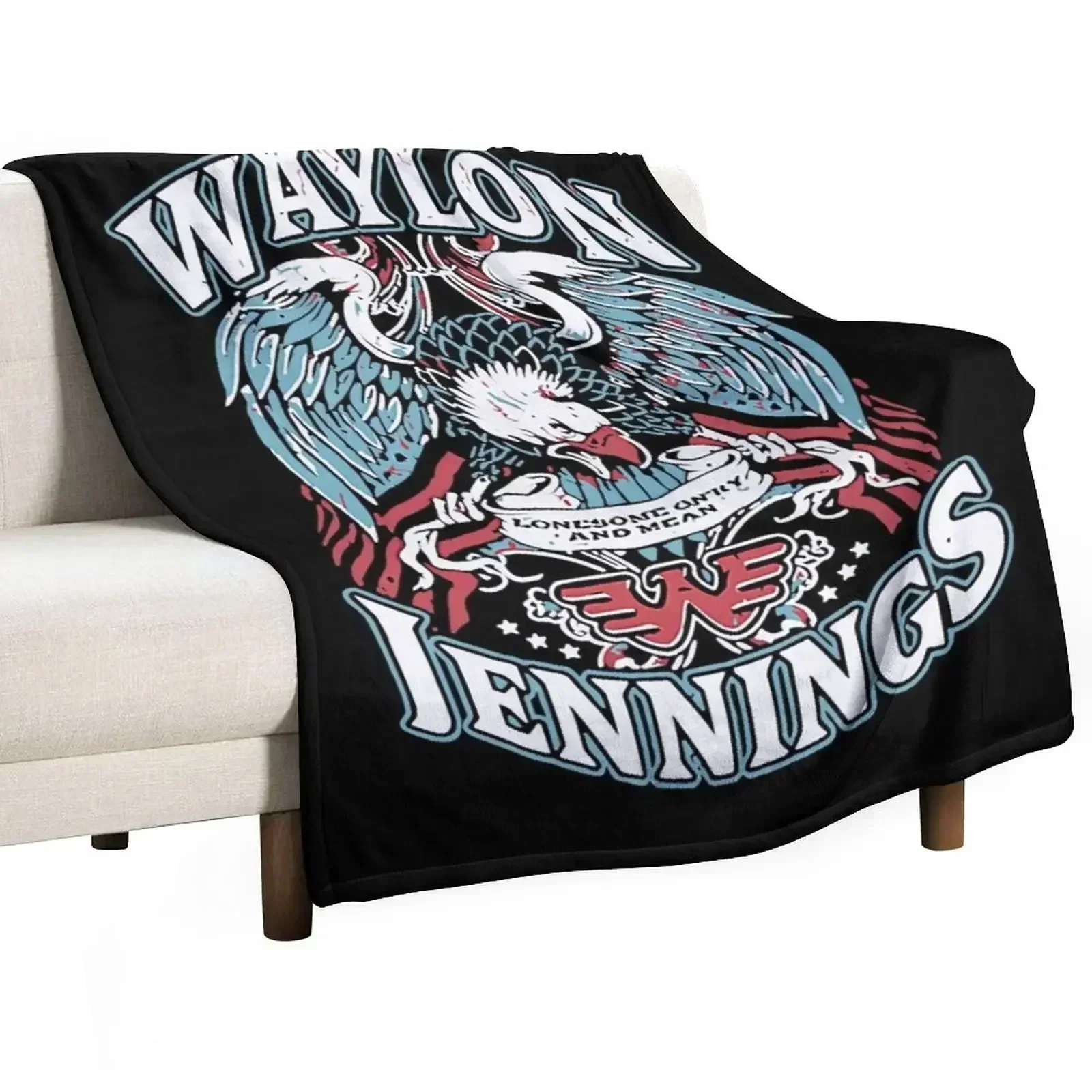 New Waylon Jennings Throw Blanket Multi-Purpose Beautifuls Tourist Hair Picnic bed plaid Blankets