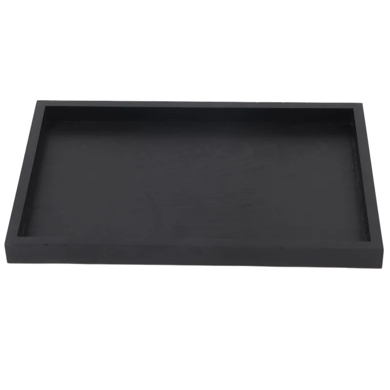 Rectangle Shape Solid Wood Tea Coffee Snack Food Serving Tray Plate Restaurant Trays (22*12*2cm /25*18*2cm /30*20*2cm)
