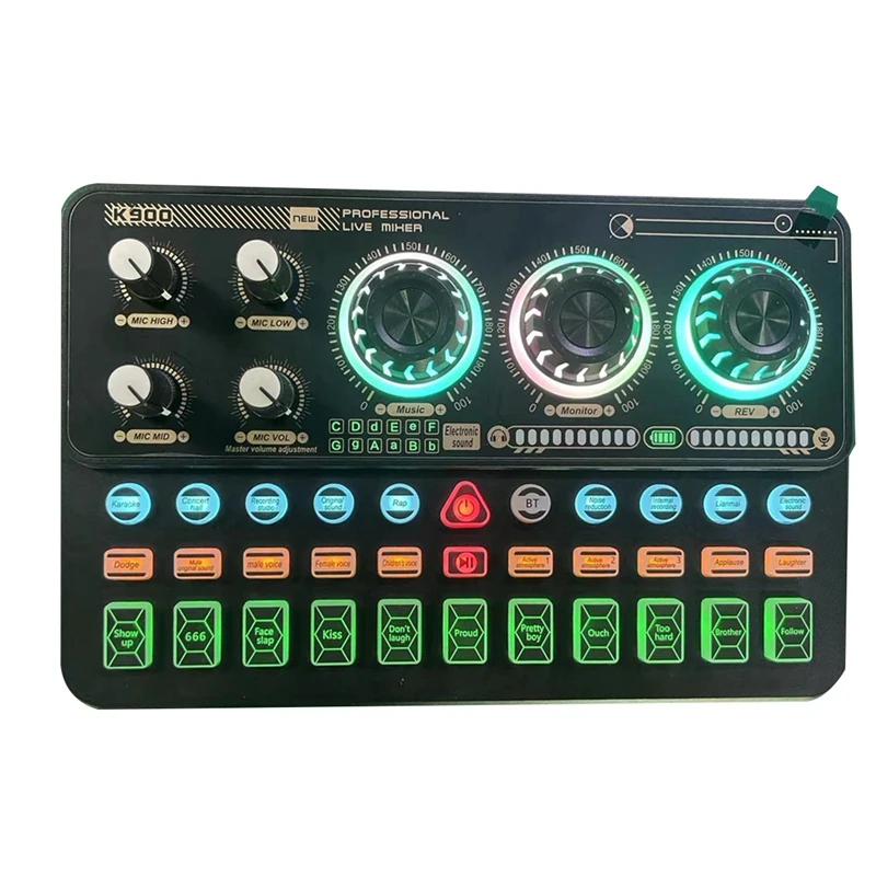 

SK900 K900 Mixer Live Equipment Mobile Phone Computer USB External Multi-Function Sound Card English Version