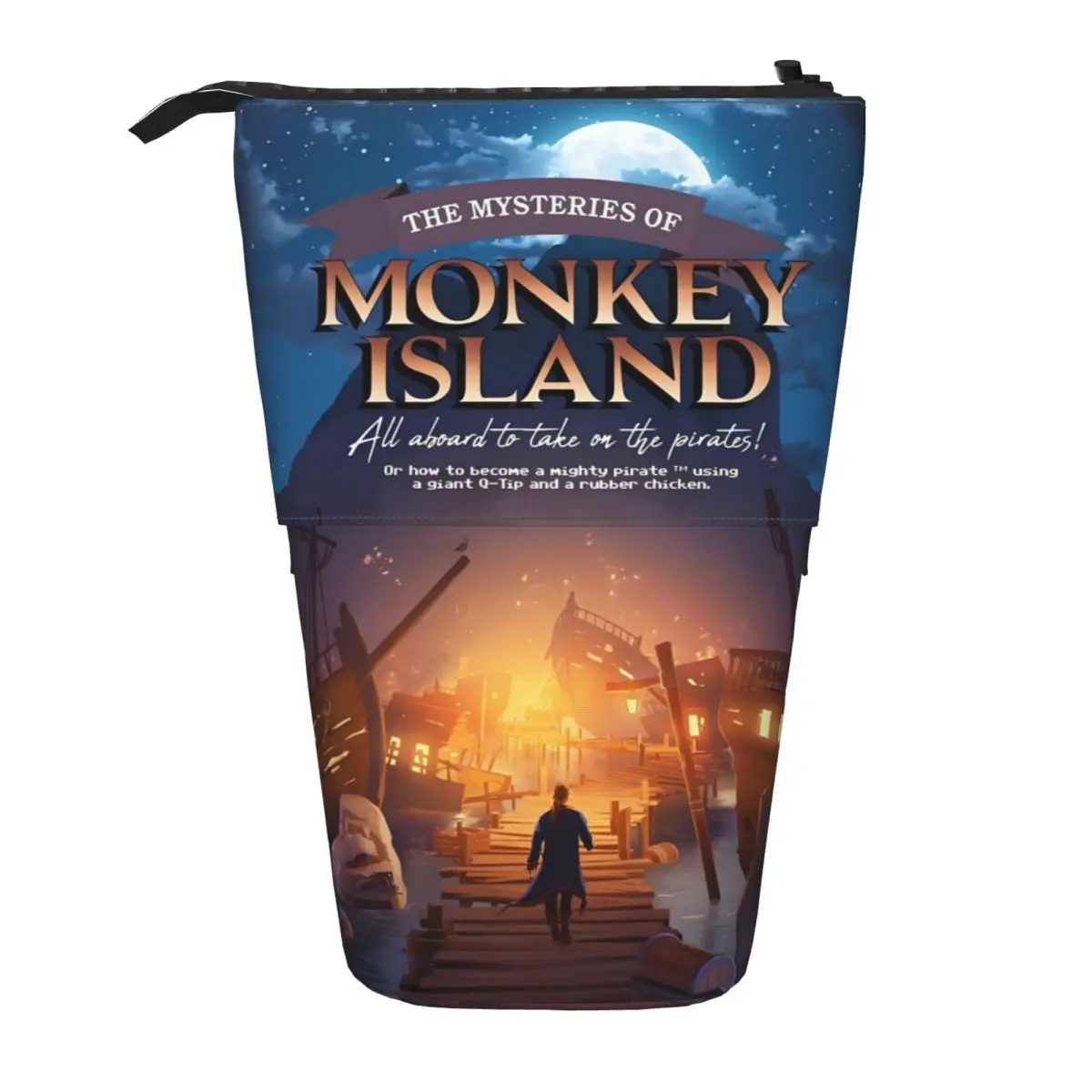 

Custom Monkey Island School Pencil Case Girl Boy Big Capacity Adventure Action Game Pencil Pouch Students Stationery