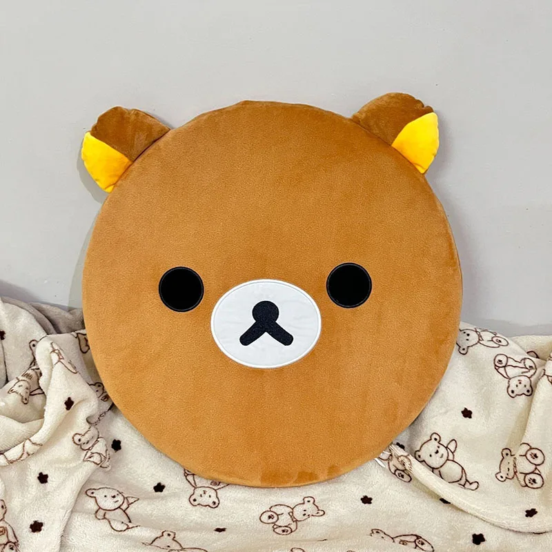 Cute little bear round plush cushion soft and cuddly bear throw pillow Home decoration gift
