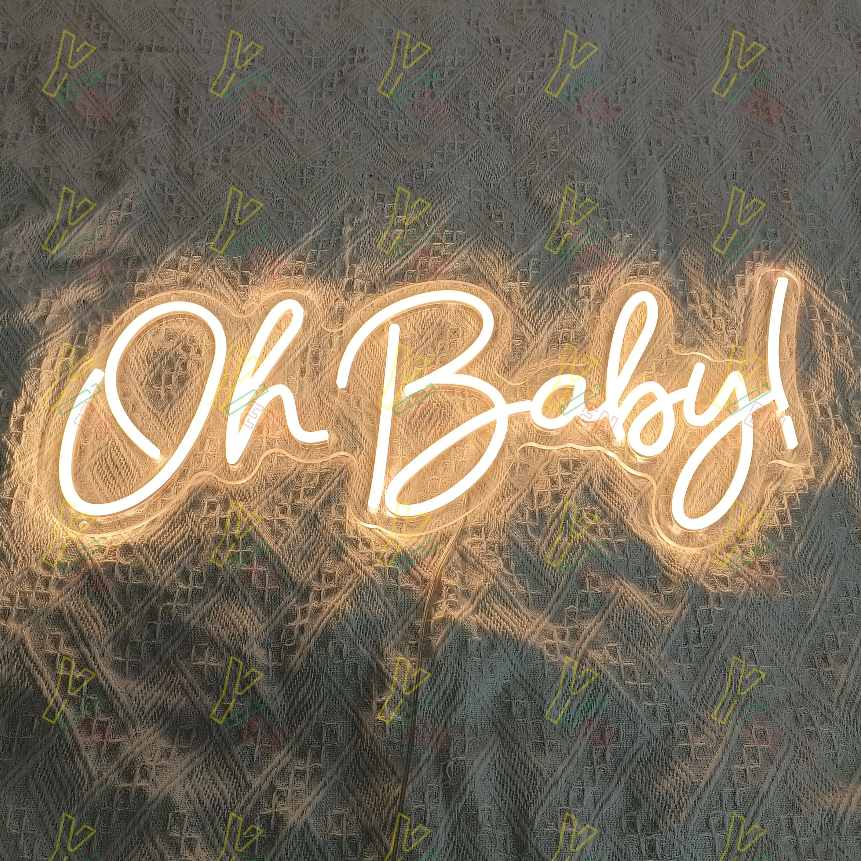 Oh Baby USB Neon Sign, Wedding Neon Sign, Custom Neon Sign, 5v Neon Sign, USB Neon Sign