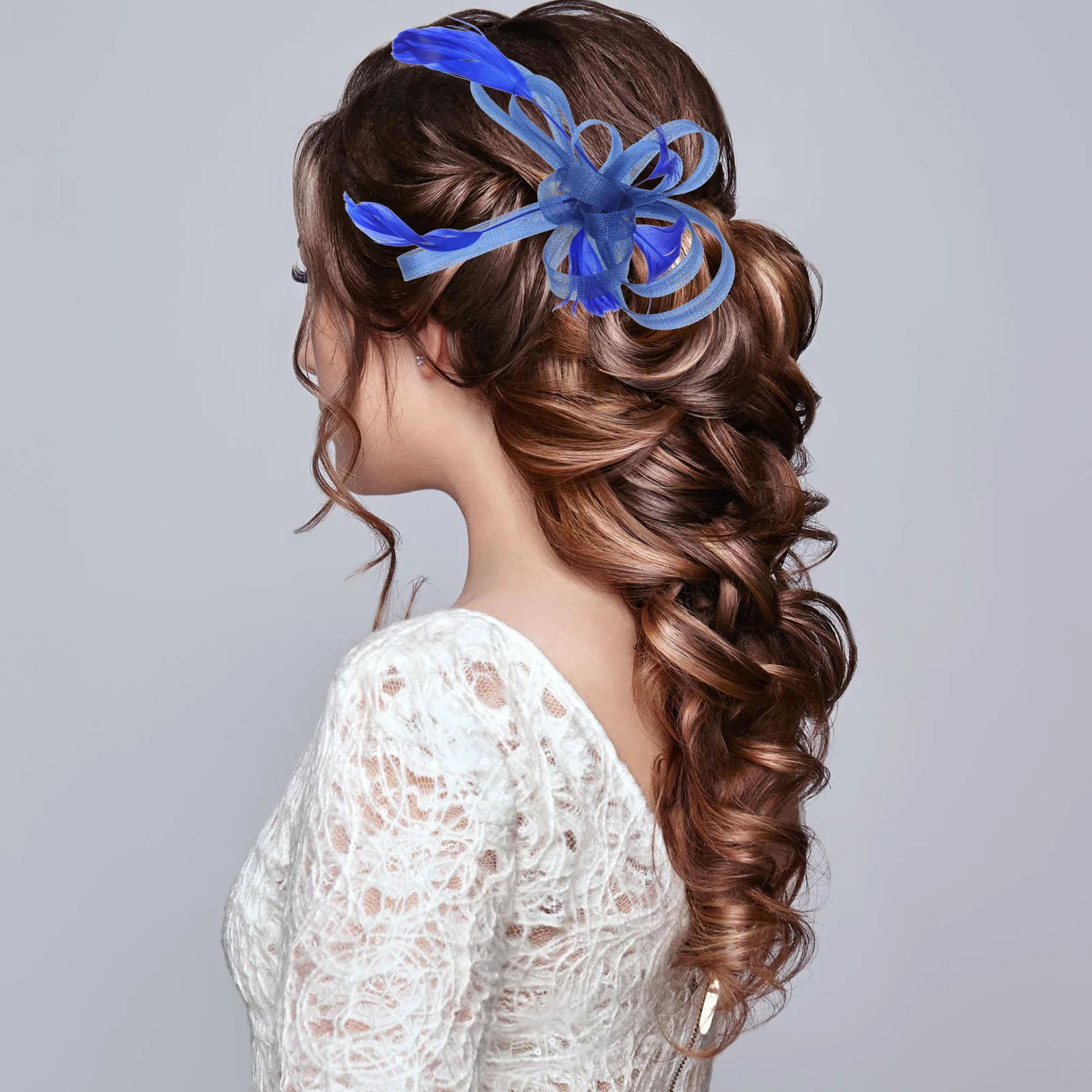 

Hair Accessories for Girls Mesh Headdress Fascinator Woman Wedding Bride Clip Bridal