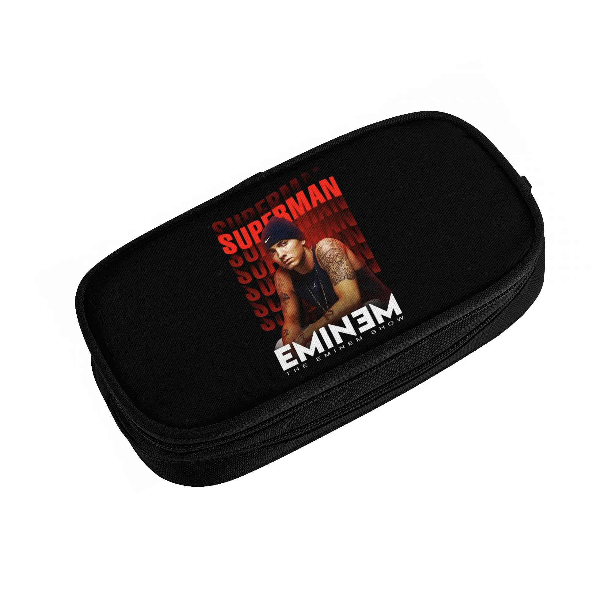 Kawaii Eminems Hip Hop Rapper  Pencil Case for Girl Boy Large Storage American Pop Music  Pencil Bag Stationery