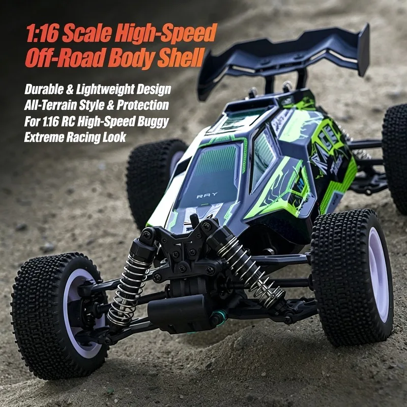 Q132B RC Car Spare Parts - Replacement Body Shell (Green/Red) view 4