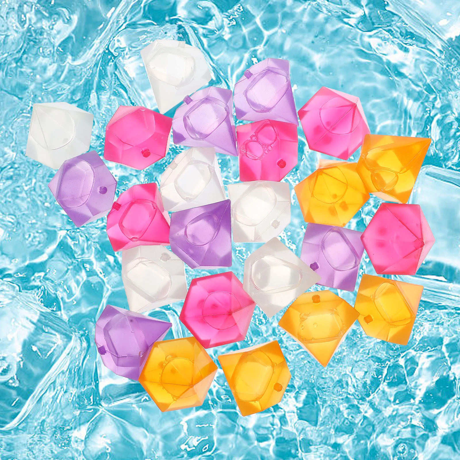 24 Pcs Silicone Ice Cubes Cocktails Cooler Drinks Non Melting An Fittings Household Reusable Accessories