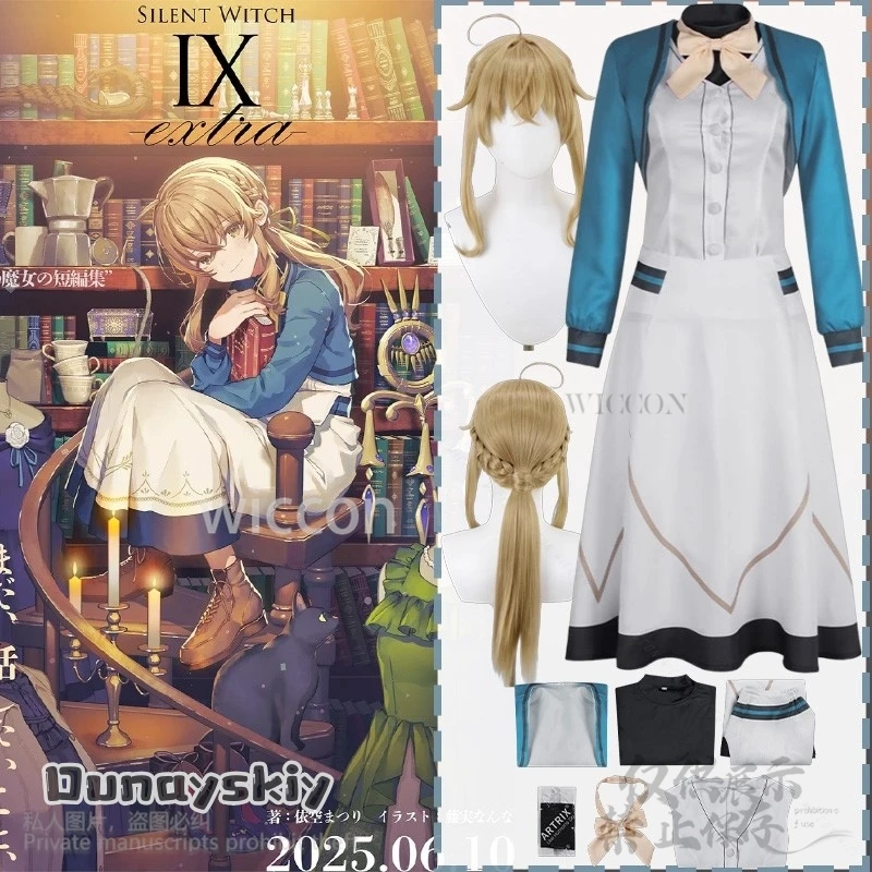 

Silent Witch Cosplay Monica Evaret Anime School Uniform Dress British Style Lolita Magical Long Skirts Elegance Disguise Outfit