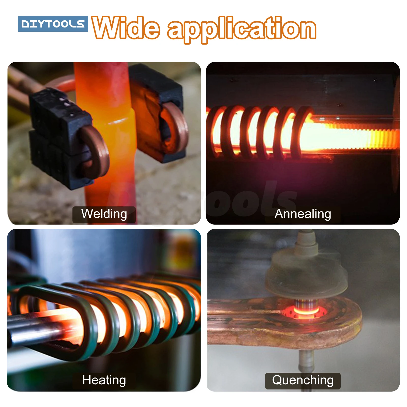 High Frequency Induction Heating Machine 15KW Small High Frequency Welding Equipment Copper Tube Turning Tool Alloy Welding