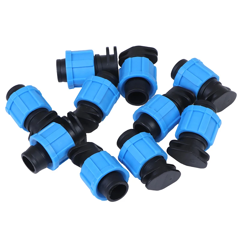 10 Stuks 16Mm Druppelirrigatie Tape Einde Plug Pijpfitting Connectoren Draad Slot