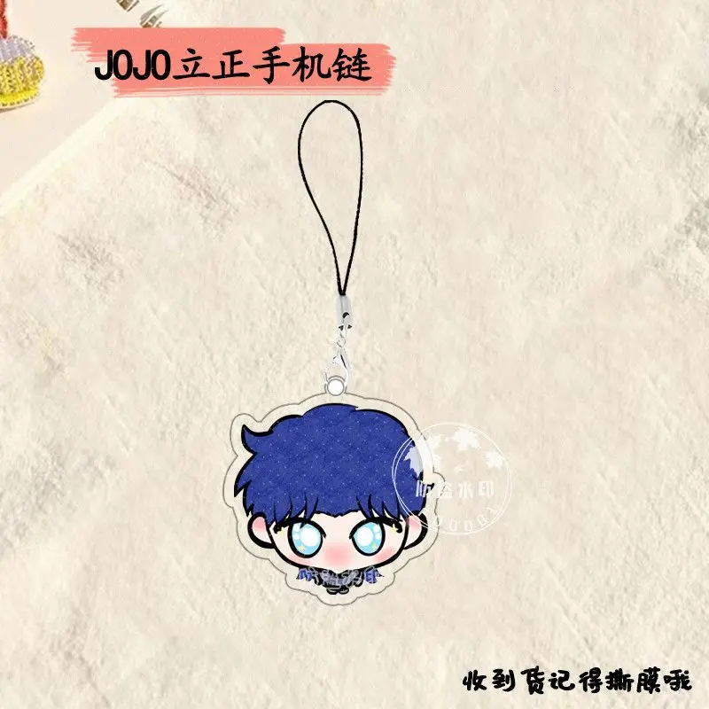 أنيمي جوجو جوناثان جوستار هيغاشيكاتا جوسوكي كيرا يوشيكاجي جوجو المفاتيح اكسسوارات قلادة شارة سلسلة هواتف هدية الكريسماس #6