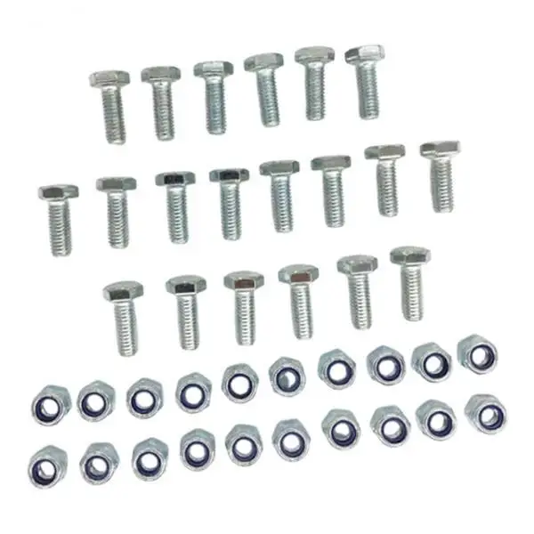 Replacement Shear Bolts and Nuts Practical Snow Thrower Parts Hardware Set for Snow Supplies Maintenance